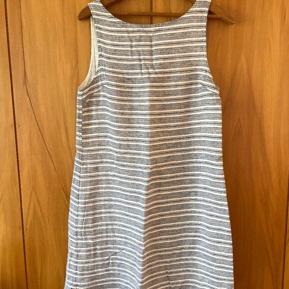 Striped A-line Tank Dress - Picture 1 of 2